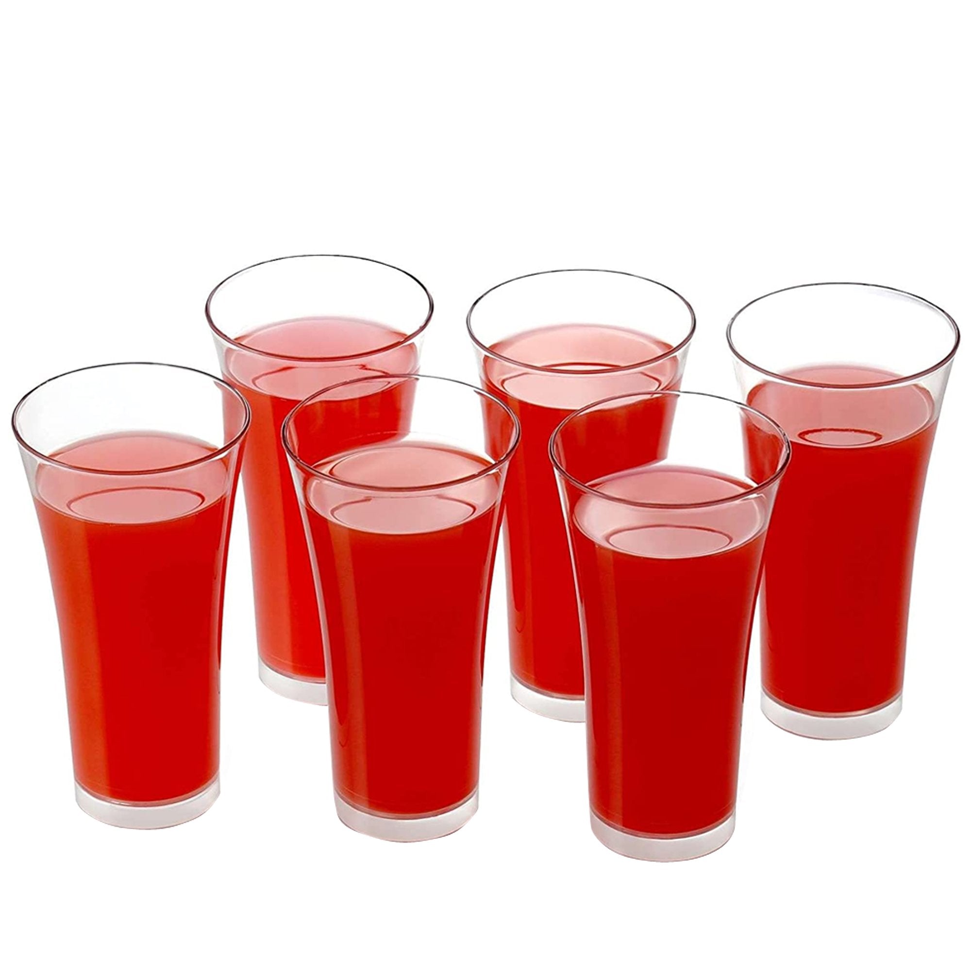 0630 Stylish look Plastic Juicy Glass, Transparent Glasses Set 300ml (6pcs) - SkyShopy 0630 Stylish look Plastic Juicy Glass, Transparent Glasses Set 300ml (6pcs) - SkyShopy